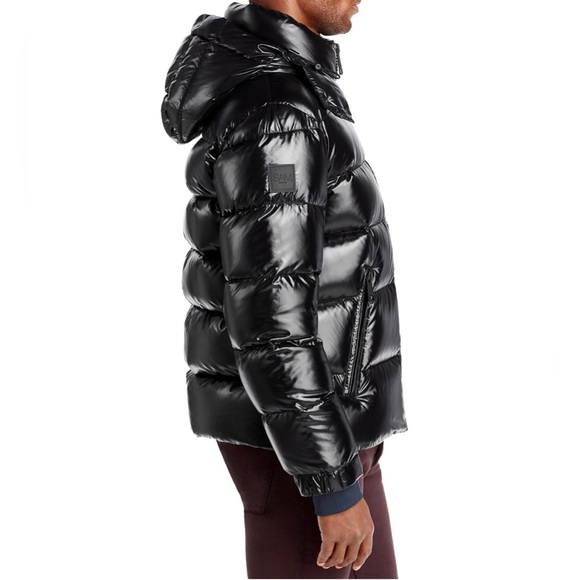 SAM Black Down Parka. Size M - Picture 11 of 14